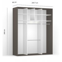 DRESSING LEX 201-240-66 B GRI/O/CZP